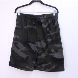 Real Essentials Men's Camo Athletic Jogger Sweat Shorts Sz M /‎ #9202